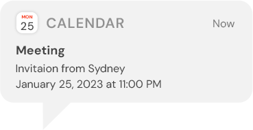 Calendar Notification